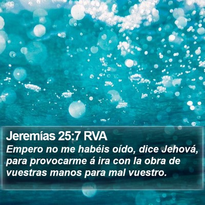 Jeremías 25:7 RVA Bible Verse Image
