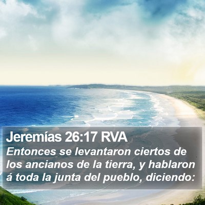 Jeremías 26:17 RVA Bible Verse Image