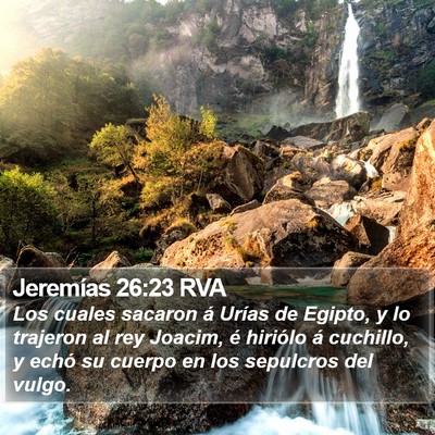 Jeremías 26:23 RVA Bible Verse Image