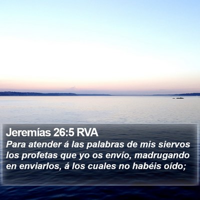 Jeremías 26:5 RVA Bible Verse Image