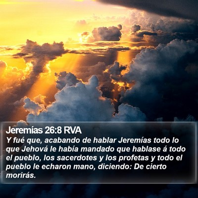 Jeremías 26:8 RVA Bible Verse Image