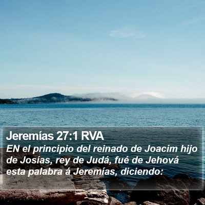 Jeremías 27:1 RVA Bible Verse Image