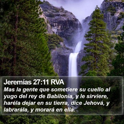 Jeremías 27:11 RVA Bible Verse Image