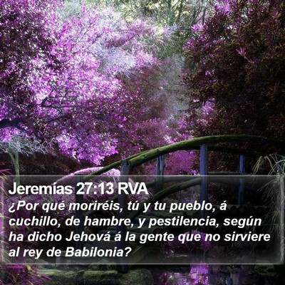 Jeremías 27:13 RVA Bible Verse Image