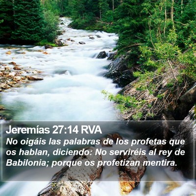 Jeremías 27:14 RVA Bible Verse Image