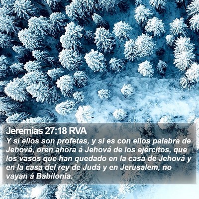 Jeremías 27:18 RVA Bible Verse Image
