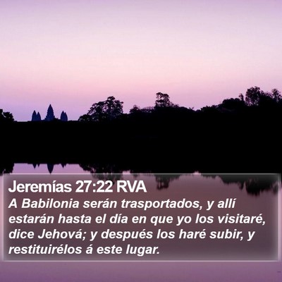 Jeremías 27:22 RVA Bible Verse Image