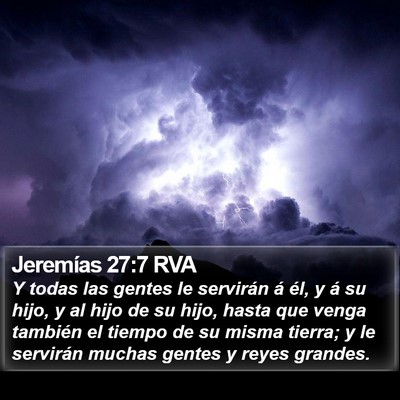 Jeremías 27:7 RVA Bible Verse Image