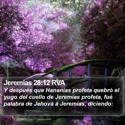 Jeremías 28:12 RVA Bible Verse Image