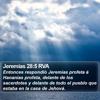 Jeremías 28:5 RVA Bible Verse Image