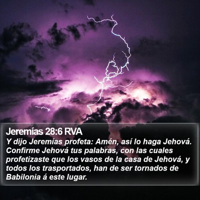 Jeremías 28:6 RVA Bible Verse Image