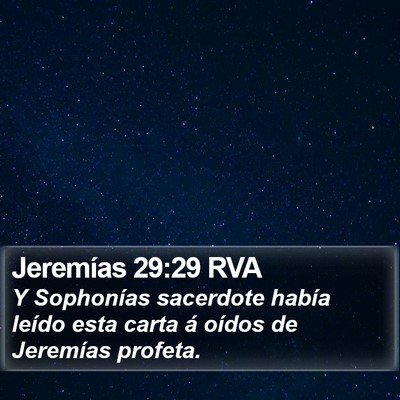 Jeremías 29:29 RVA Bible Verse Image
