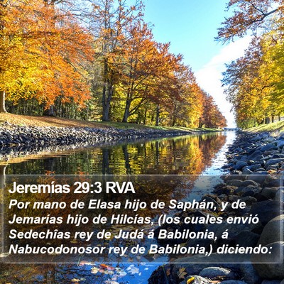 Jeremías 29:3 RVA Bible Verse Image