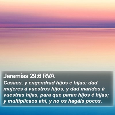 Jeremías 29:6 RVA Bible Verse Image