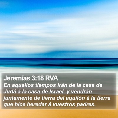 Jeremías 3:18 RVA Bible Verse Image