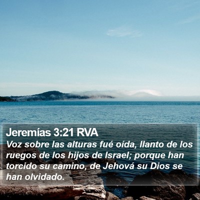 Jeremías 3:21 RVA Bible Verse Image