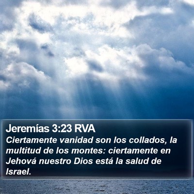 Jeremías 3:23 RVA Bible Verse Image