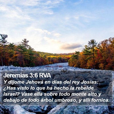 Jeremías 3:6 RVA Bible Verse Image