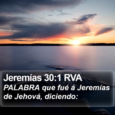 Jeremías 30:1 RVA Bible Verse Image