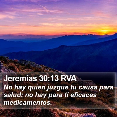 Jeremías 30:13 RVA Bible Verse Image