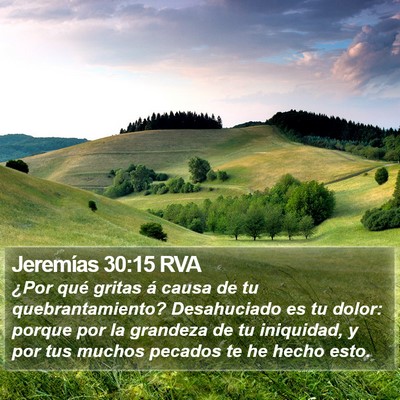 Jeremías 30:15 RVA Bible Verse Image