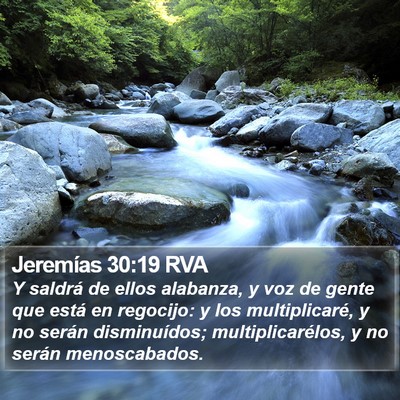 Jeremías 30:19 RVA Bible Verse Image