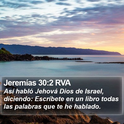 Jeremías 30:2 RVA Bible Verse Image