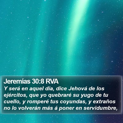 Jeremías 30:8 RVA Bible Verse Image