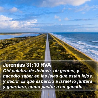 Jeremías 31:10 RVA Bible Verse Image