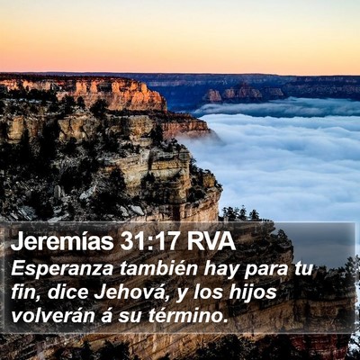Jeremías 31:17 RVA Bible Verse Image