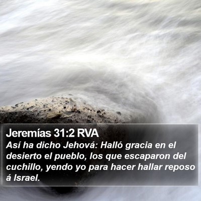 Jeremías 31:2 RVA Bible Verse Image