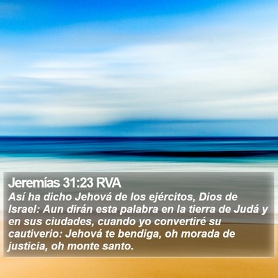 Jeremías 31:23 RVA Bible Verse Image