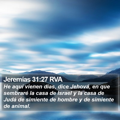 Jeremías 31:27 RVA Bible Verse Image