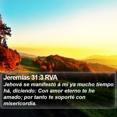 Jeremías 31:3 RVA Bible Verse Image