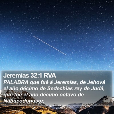 Jeremías 32:1 RVA Bible Verse Image