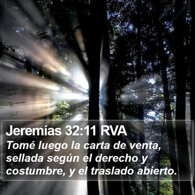Jeremías 32:11 RVA Bible Verse Image