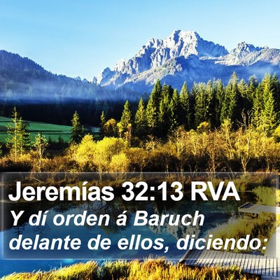 Jeremías 32:13 RVA Bible Verse Image