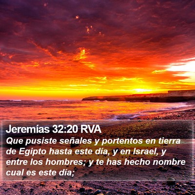 Jeremías 32:20 RVA Bible Verse Image