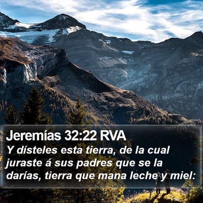 Jeremías 32:22 RVA Bible Verse Image