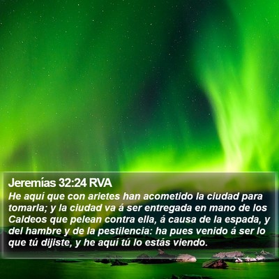 Jeremías 32:24 RVA Bible Verse Image