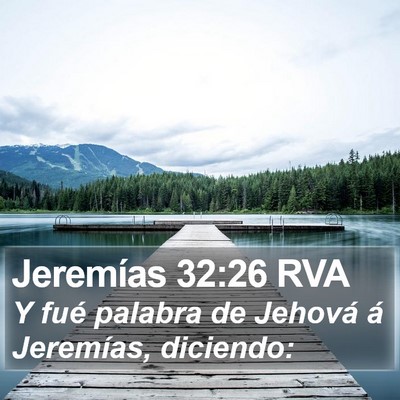 Jeremías 32:26 RVA Bible Verse Image