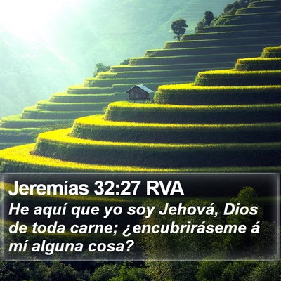 Jeremías 32:27 RVA Bible Verse Image