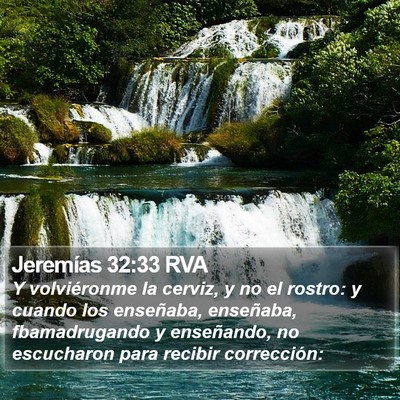 Jeremías 32:33 RVA Bible Verse Image