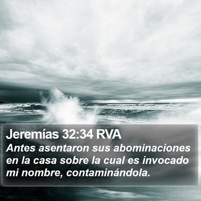 Jeremías 32:34 RVA Bible Verse Image