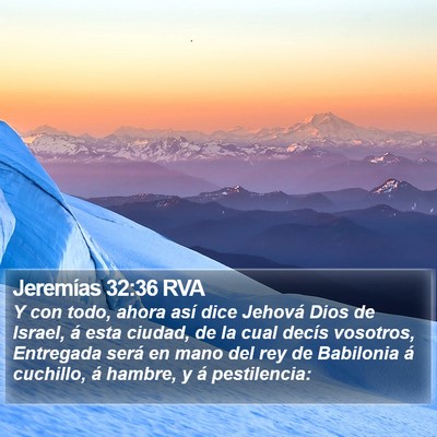 Jeremías 32:36 RVA Bible Verse Image