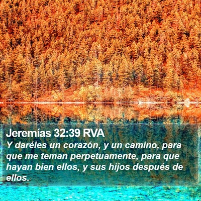 Jeremías 32:39 RVA Bible Verse Image