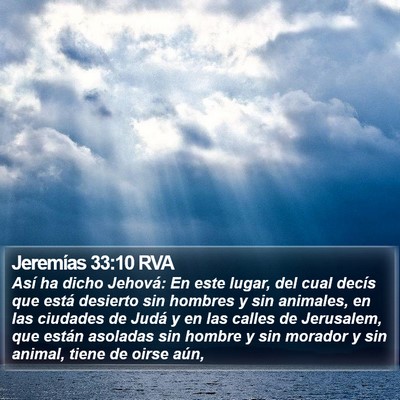 Jeremías 33:10 RVA Bible Verse Image