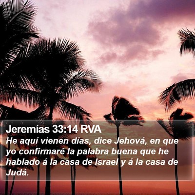 Jeremías 33:14 RVA Bible Verse Image
