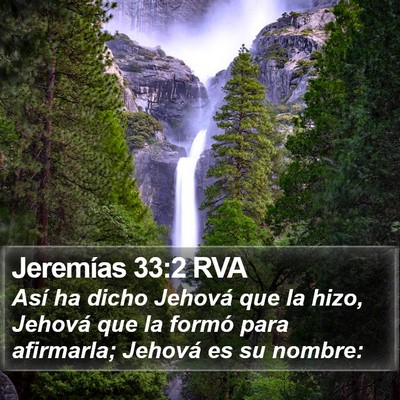 Jeremías 33:2 RVA Bible Verse Image