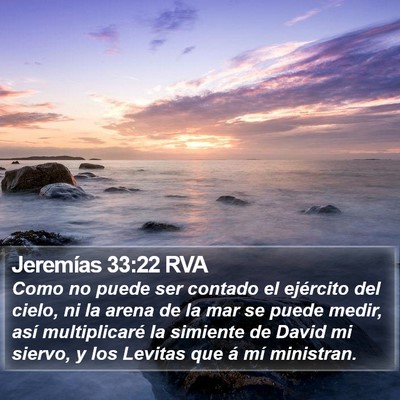 Jeremías 33:22 RVA Bible Verse Image